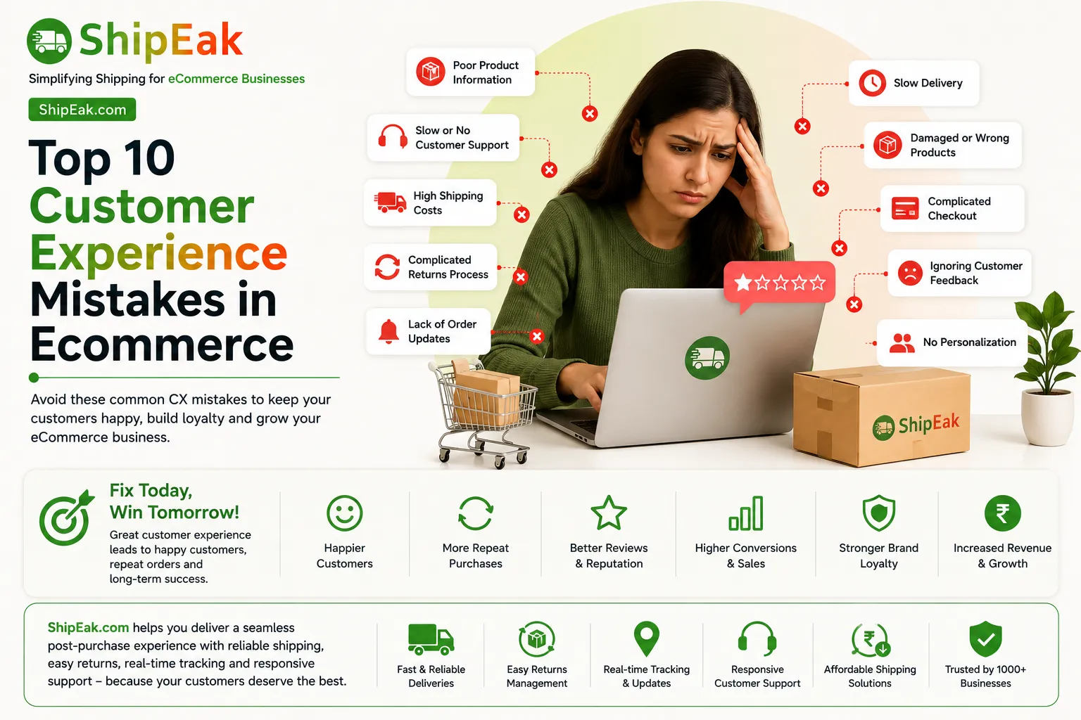 Customer Experience Mistakes in Ecommerce