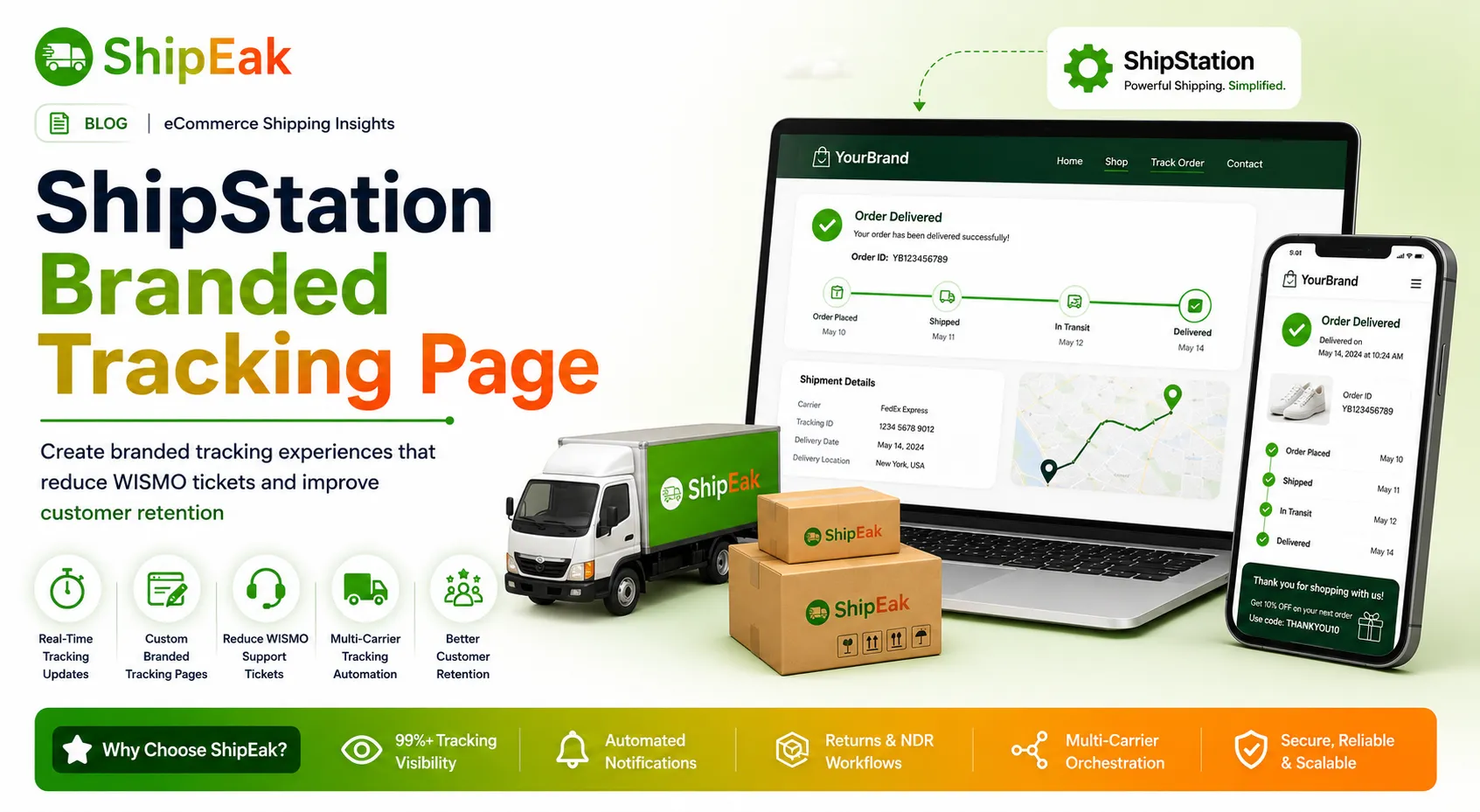 ShipStation Branded Tracking Page