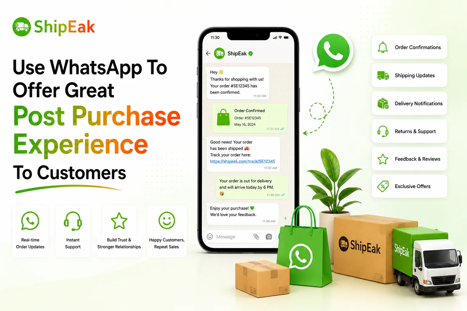 Use Whatsapp To Offer Great Post Purchase Experience To Customers