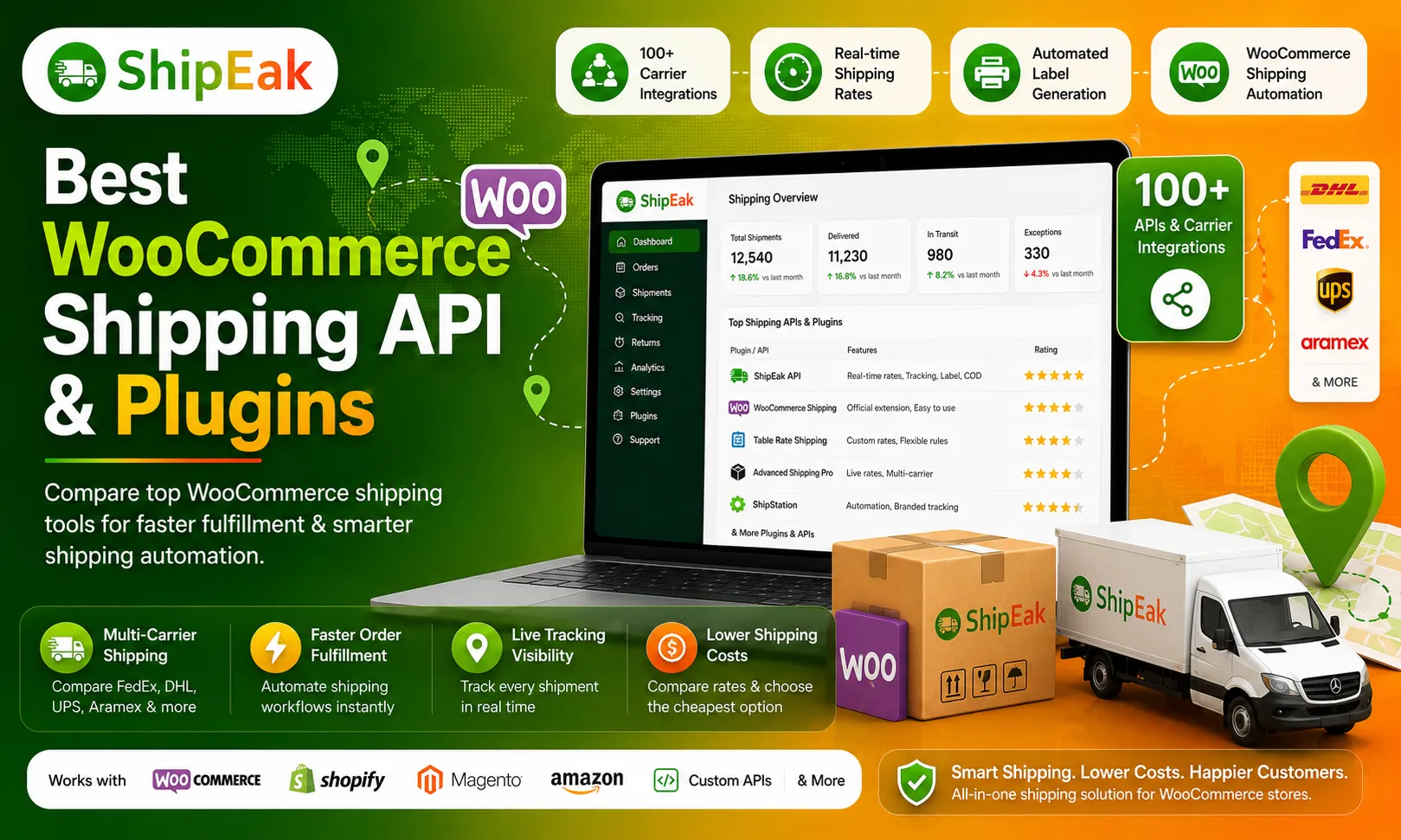 WooCommerce Shipping API and Plugins