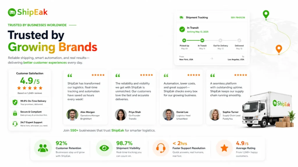 3. Customer Trust & Reviews Trusted by Growing Ecommerce Brands