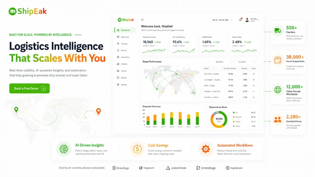 5. Logistics Intelligence Dashboard Logistics Intelligence That Scales With You