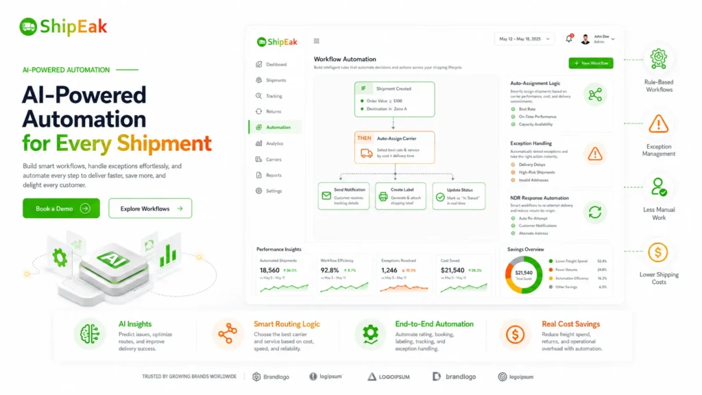 9. Shipping Automation Engine Automate Every Shipment Decision