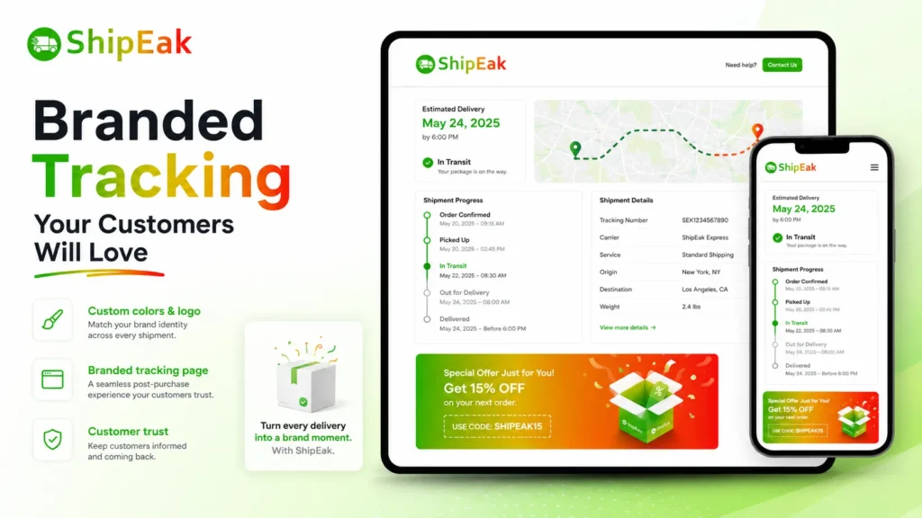 Branded Tracking Page