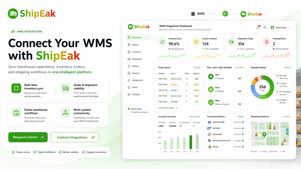 WMS Integration Dashboard